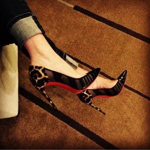 Louboutin Leopard Print Heels